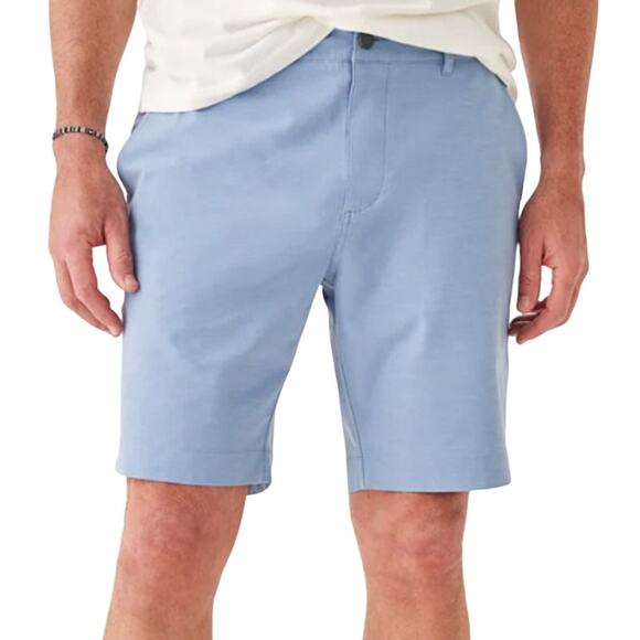Faherty 28 Mens Belt Loop All Day 9-Inch Shorts Weathered Blue Coastal - Picture 1 of 11